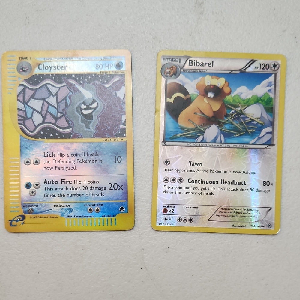 2 Hologram Pokémon Cards